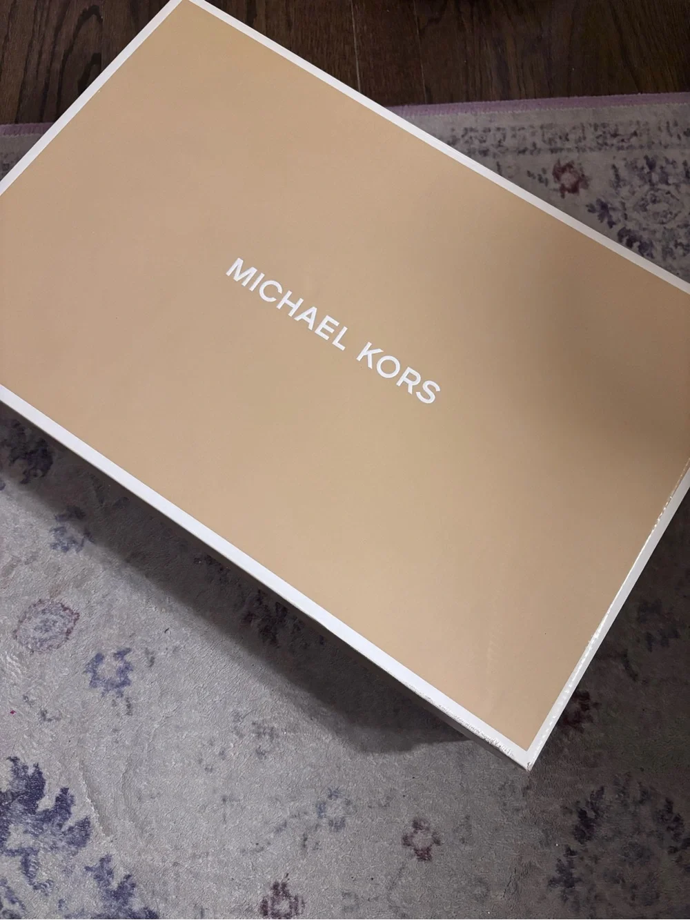 Michael Kors Glossy Black Knee-High Rain Boots with MK Emblem
